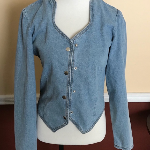 NWT Hand Painted Denim Jacket One of a kind! - Picture 2 of 7